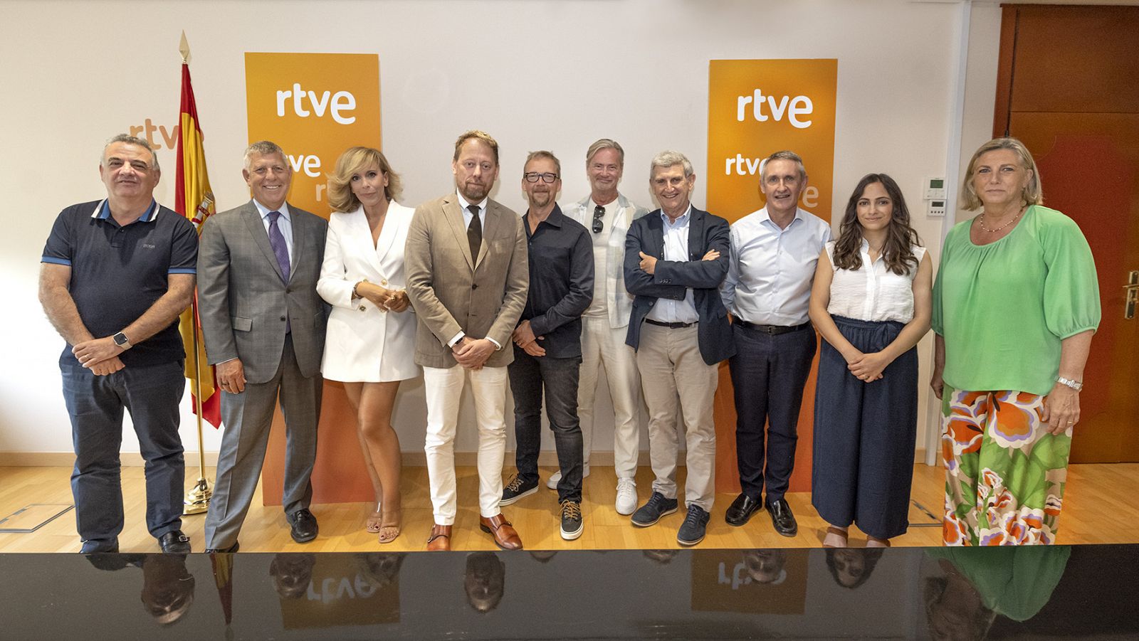 Representantes de RTVE, UER y Voxovation se han reunido este jueves en la sede de la Corporación en Madrid