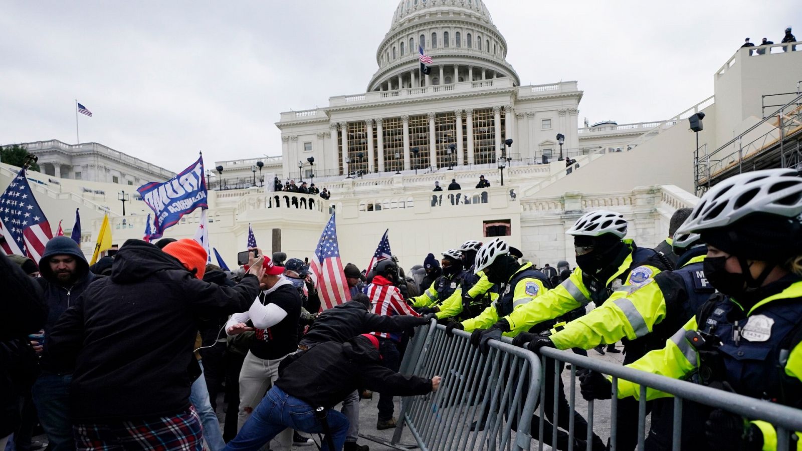 Una imagen del asalto al Capitolio de Estados Unidos el 6 de enero de 2021.