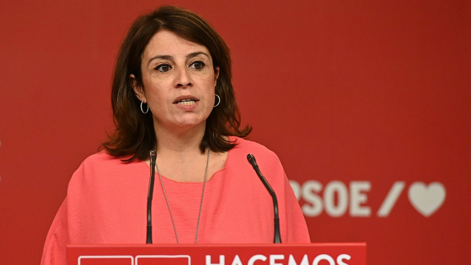 La hasta ahora vicesecretaria general del PSOE, Adriana Lastra