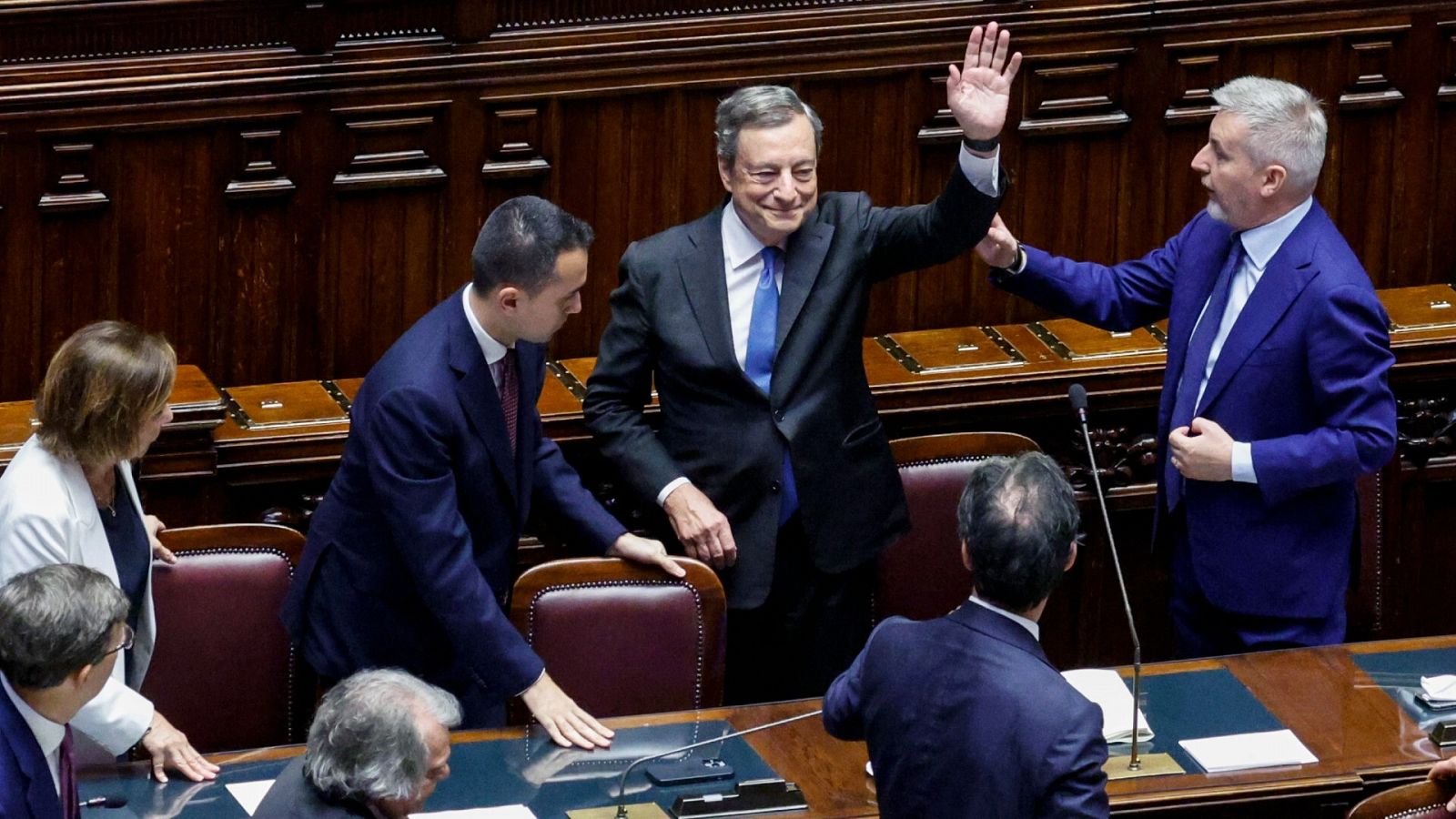 Mario Draghi se despide del Parlamento antes de presentar su dimisión
