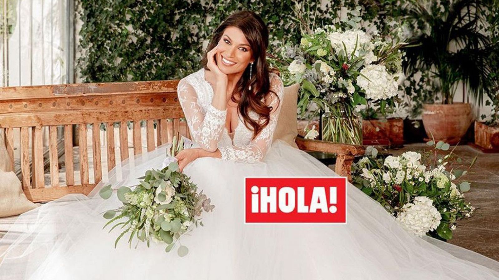 Sonia Ferrer posa con su vestido de novia