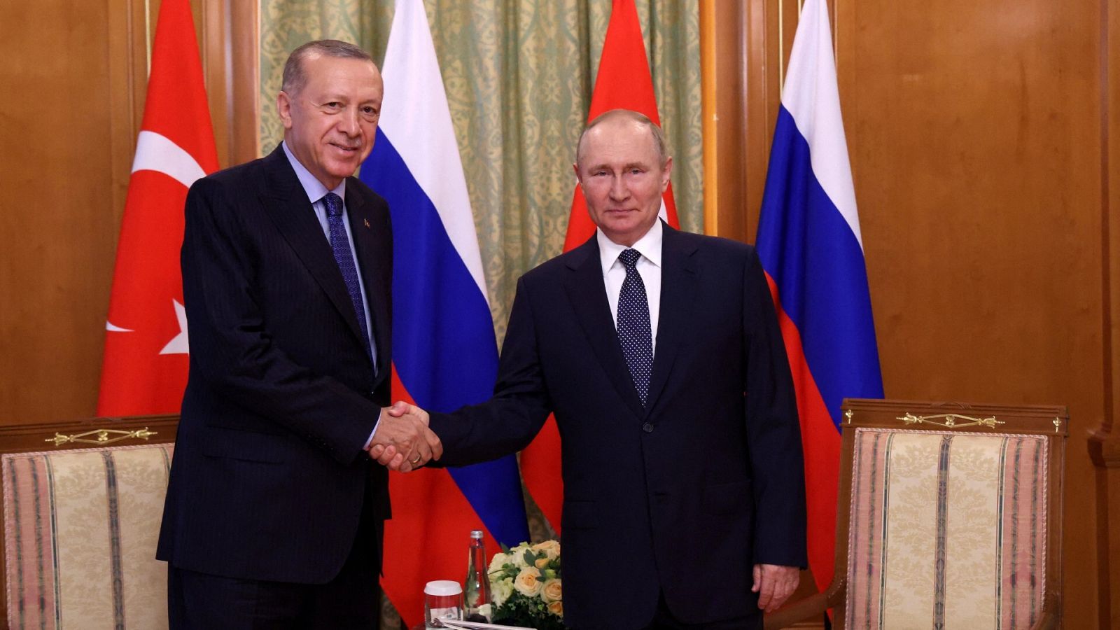 Vladímir Putin y Recep Tayyip Erdogan se reunen en Sochi