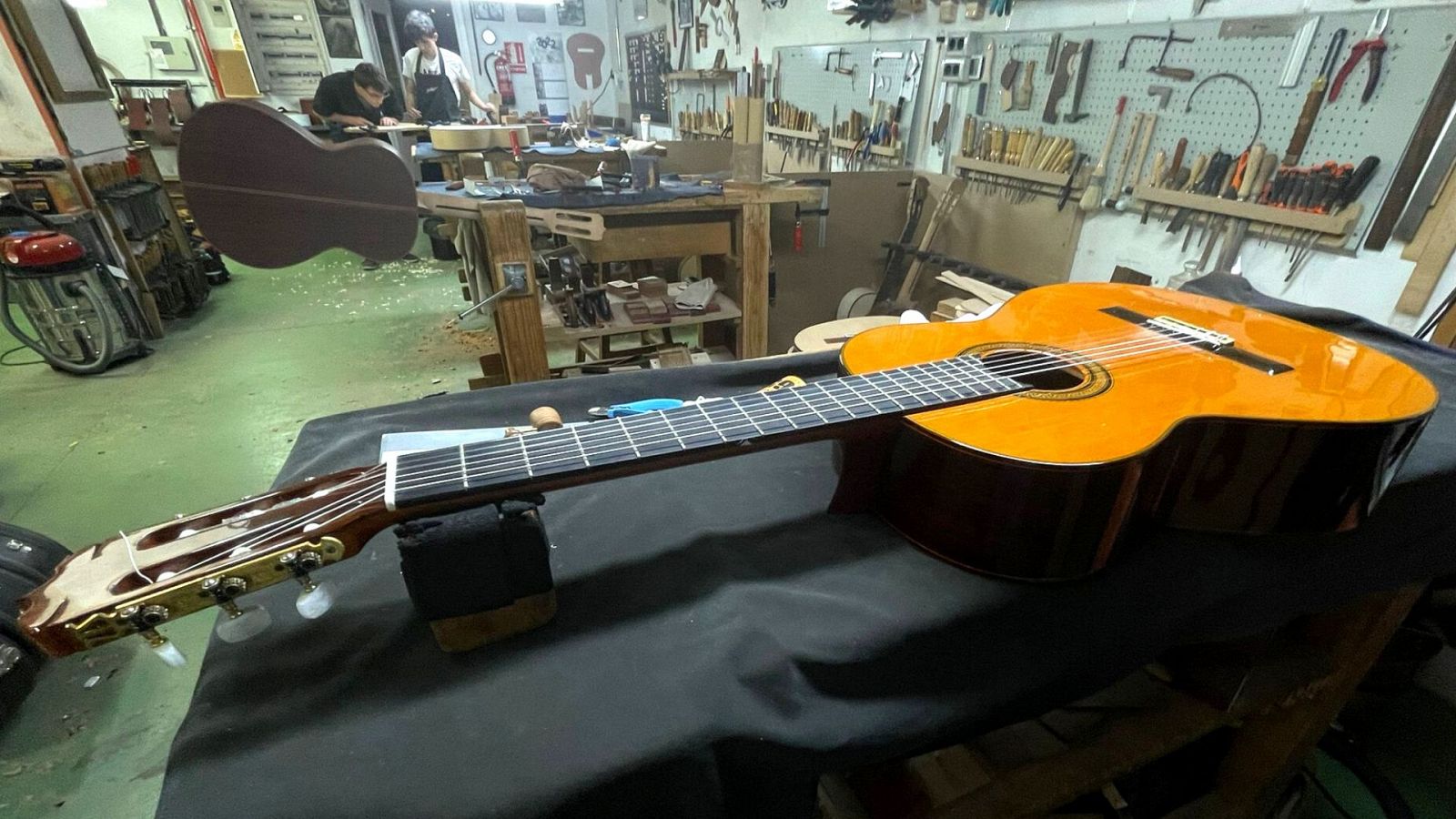 El taller de Guitarras Ramírez situado en la calle del General Margallo
