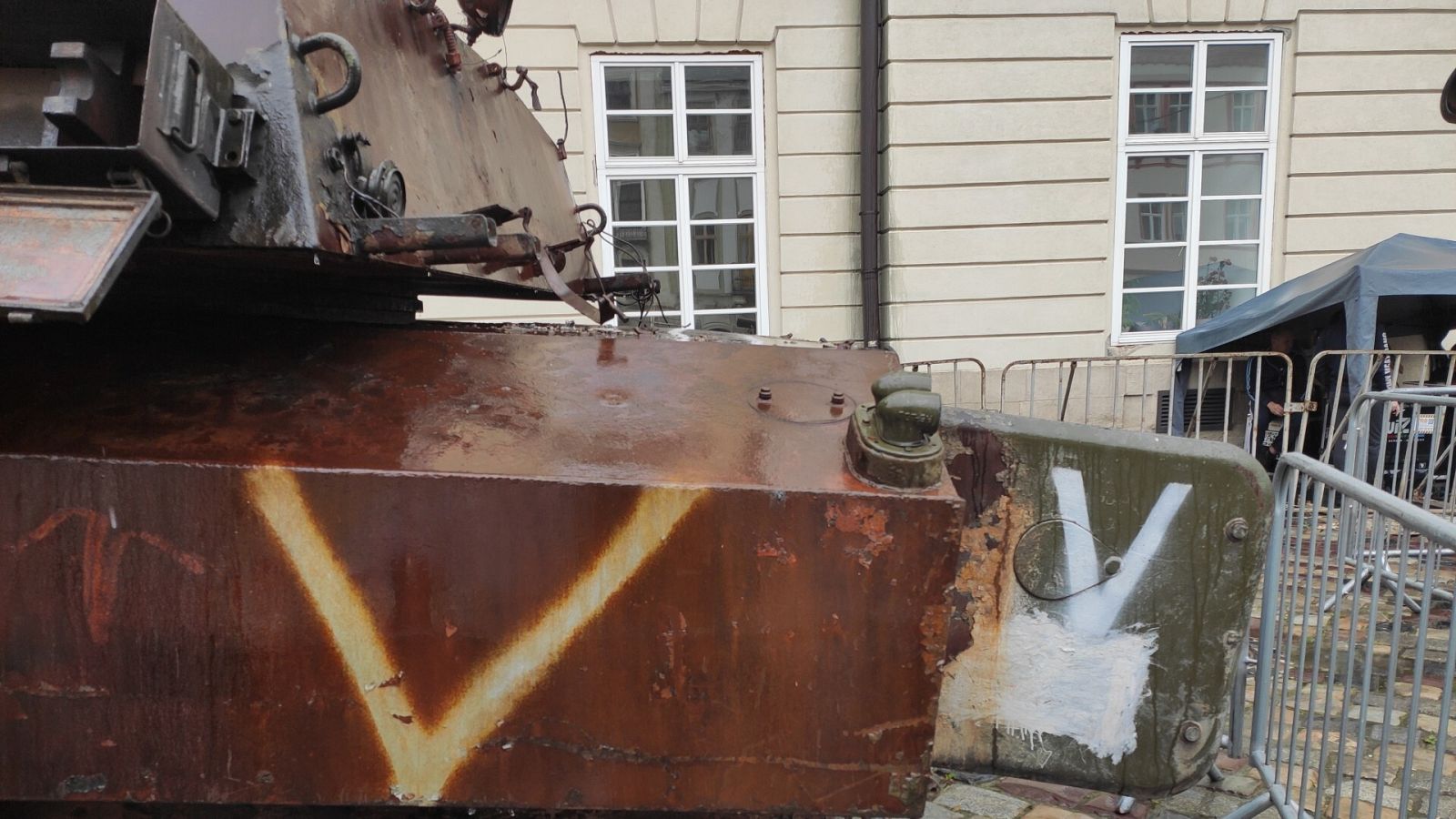 Exhibición en Leópolis de armamento ruso destruido