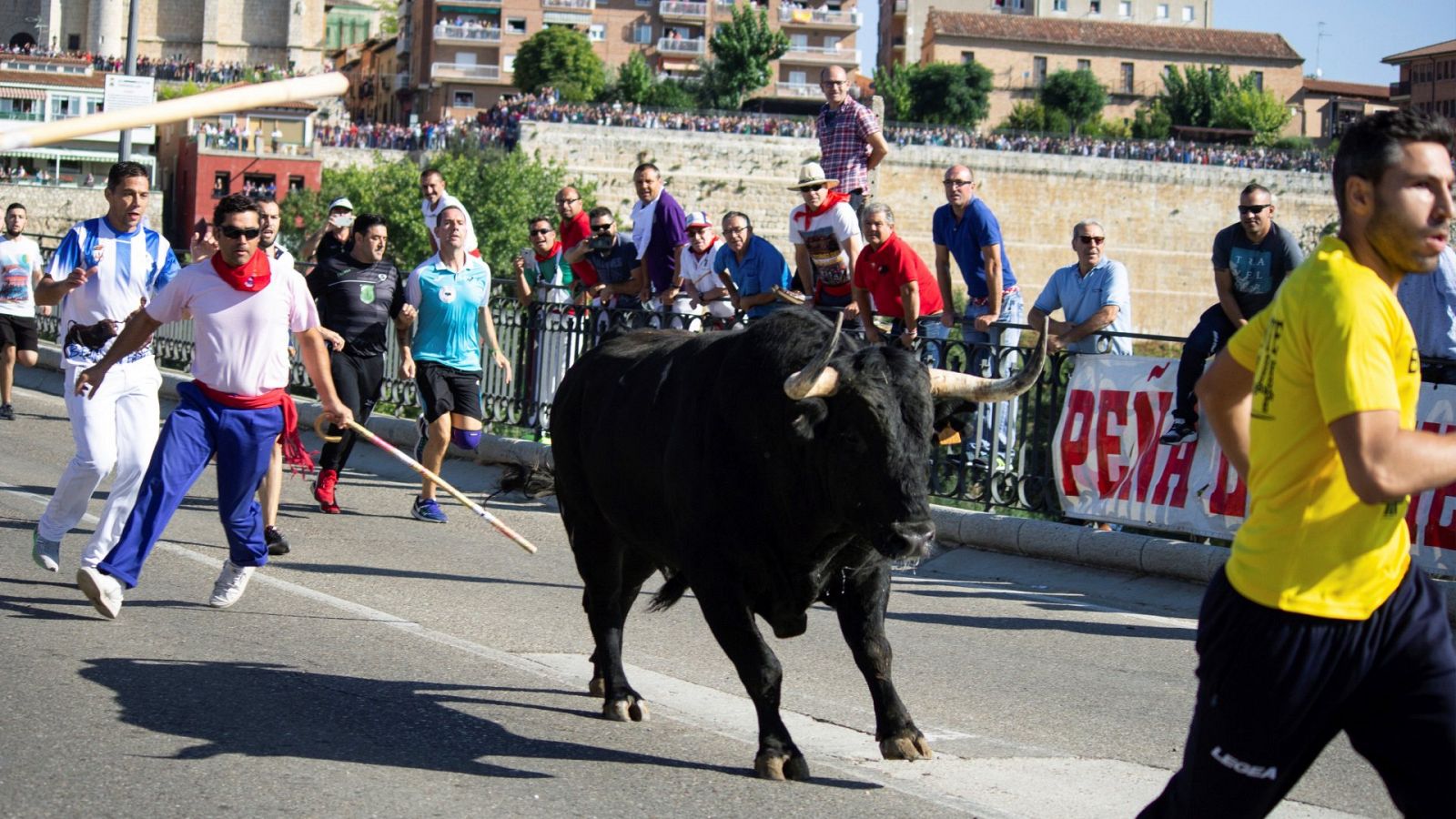 La celebración del festejo del Toro de la Vega en Tordesillas (Valladolid) en una imagen de archivo de 2018