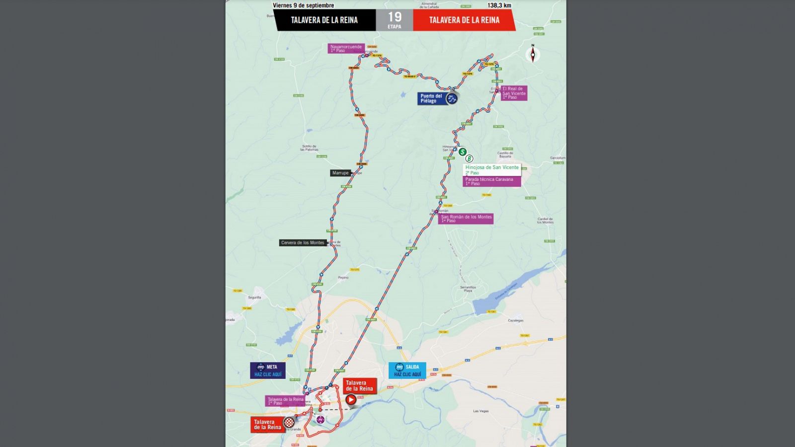 La Vuelta 2022: Restricciones de tráfico en la etapa 19 en Talavera de la Reina