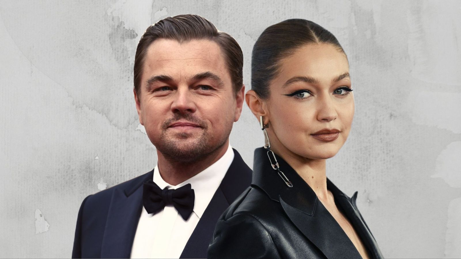 Montaje del actor Leonardo DiCaprio y la modelo Gigi Hadid