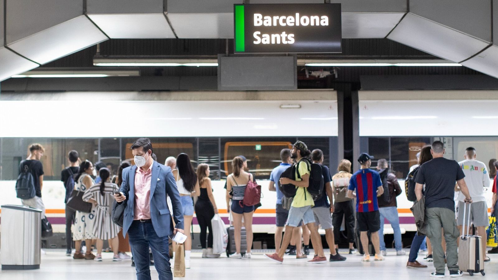 La estación de ferrocarril de Barcelona-Sants