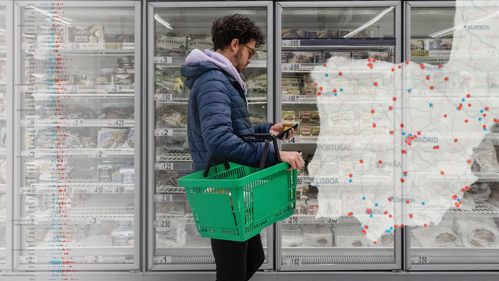 El mapa supermercados más caros más baratos