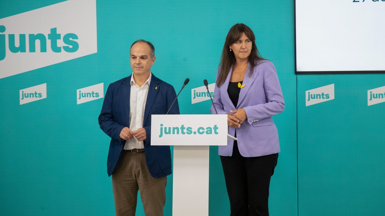 Laura Borràs y Jordi Turull (JxCat)