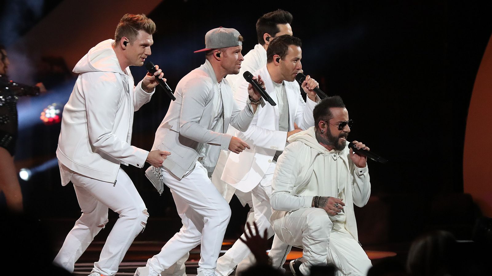 Backstreet boys, en un concierto de su gira de 2019.