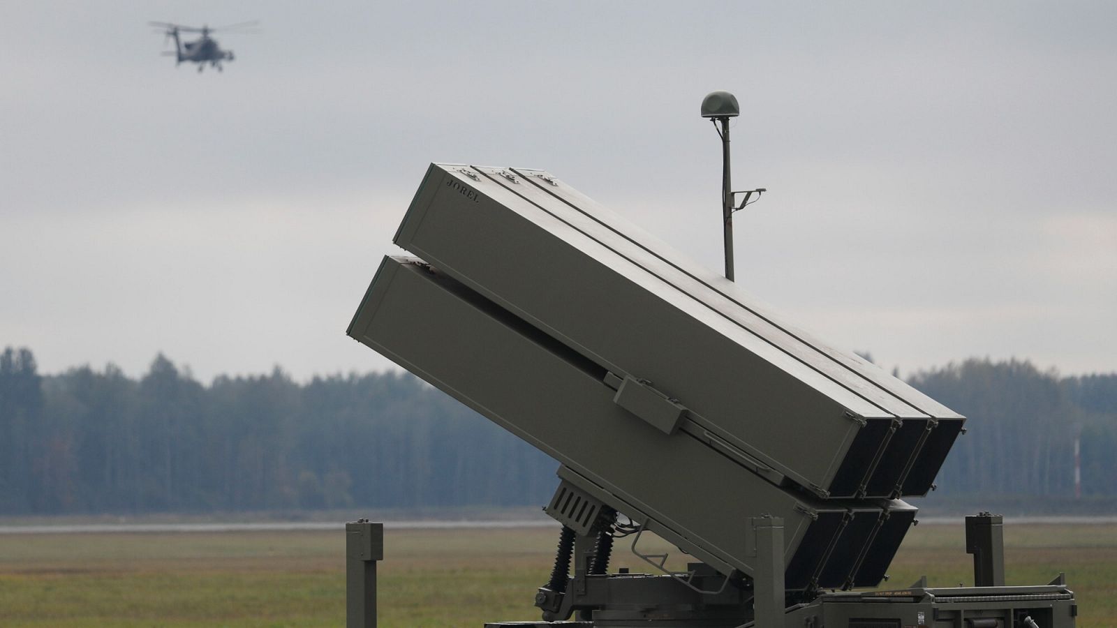 Sistema de defensa antimisiles español NASAMS en un ejercicio de la OTAN en Letonia