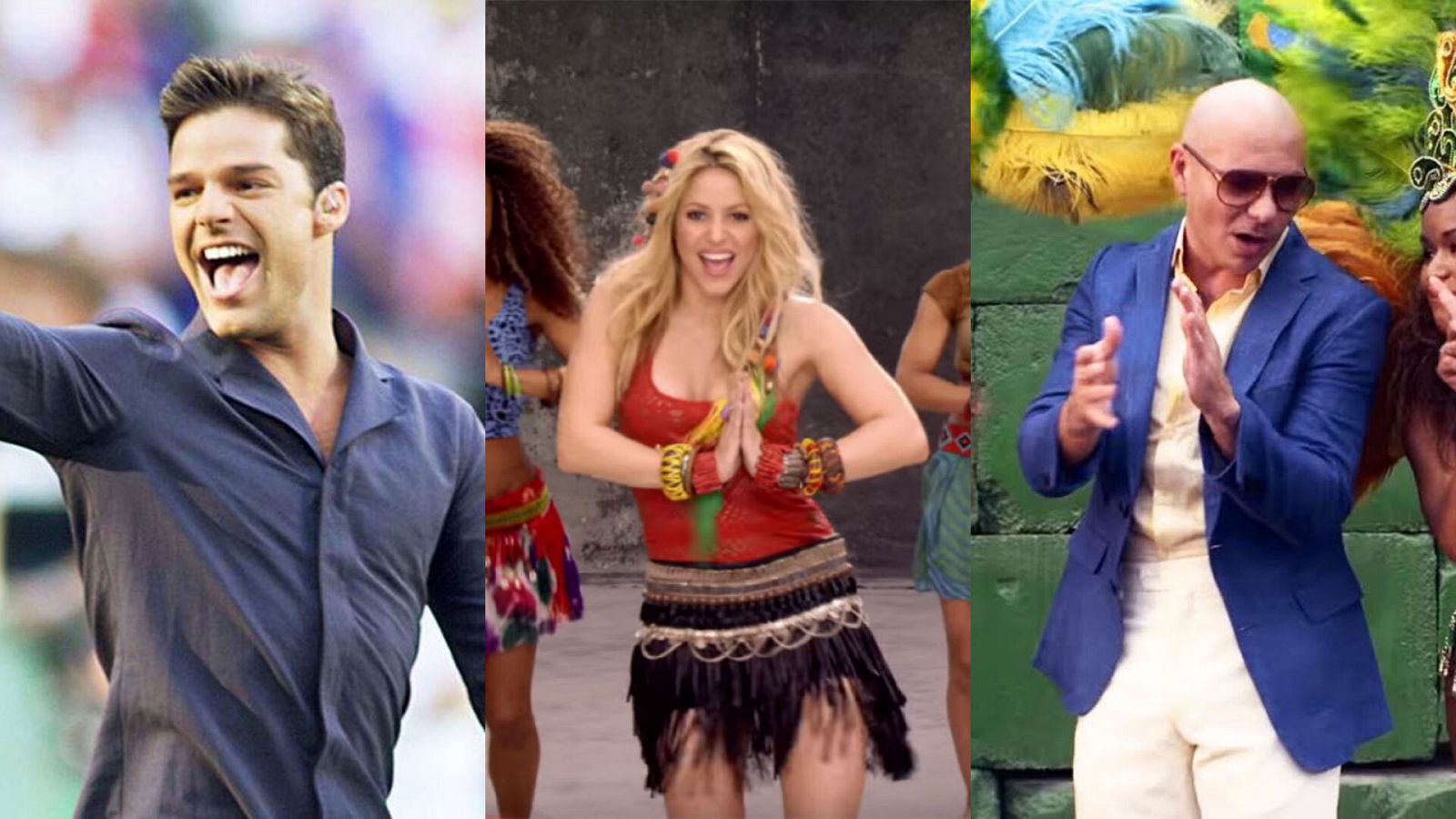 Ricky Martin, Shakira o Pitbull, cantaron la canción oficial del Mundial