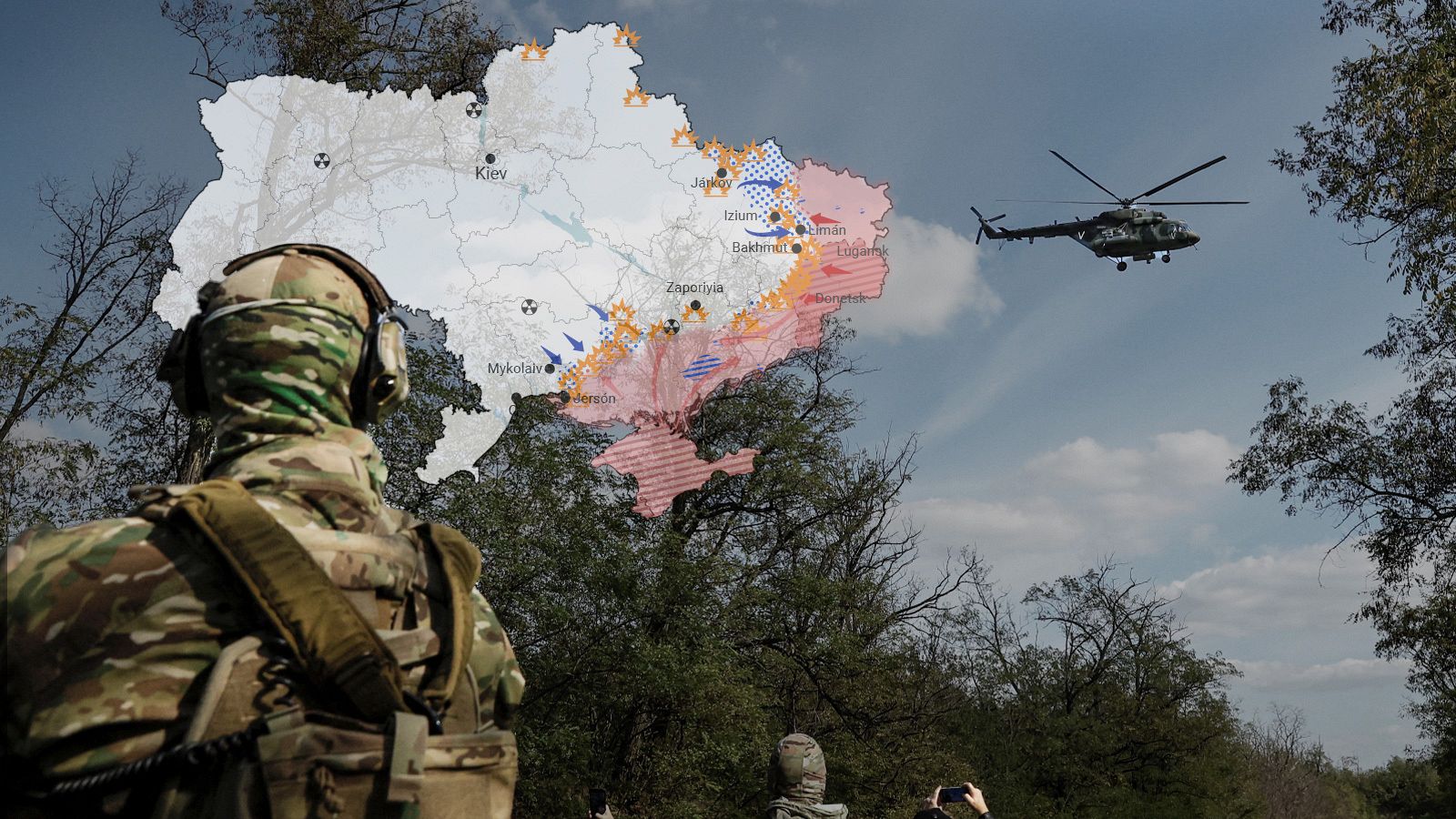 Los mapas de la guerra de Ucrania