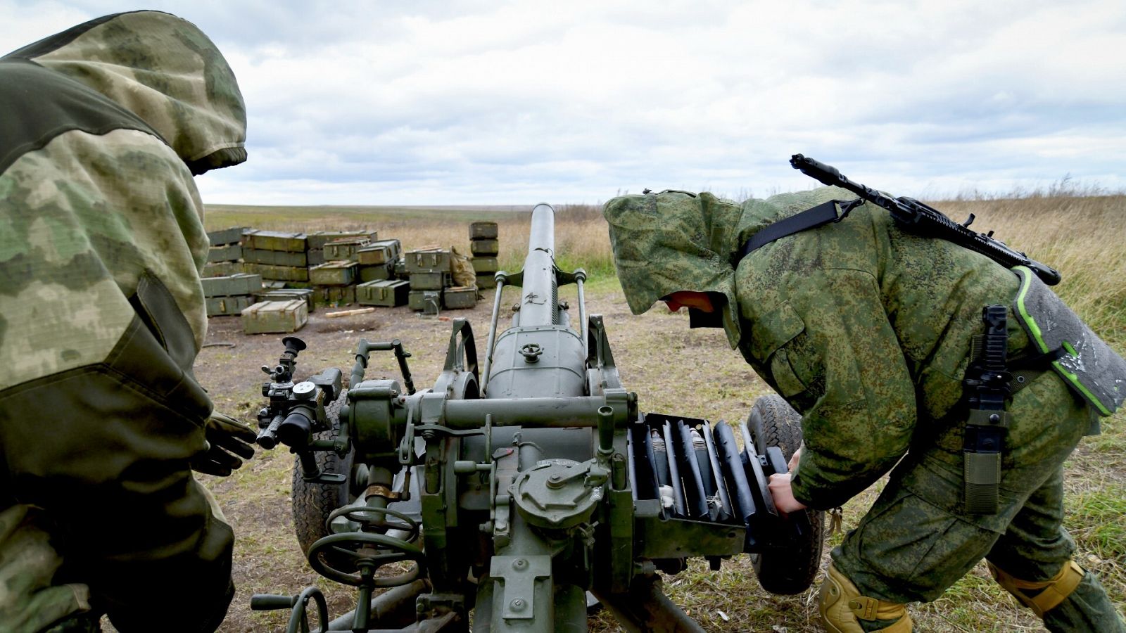 Campo de entrenamiento militar en la ciudad rusa de Rostov del Don