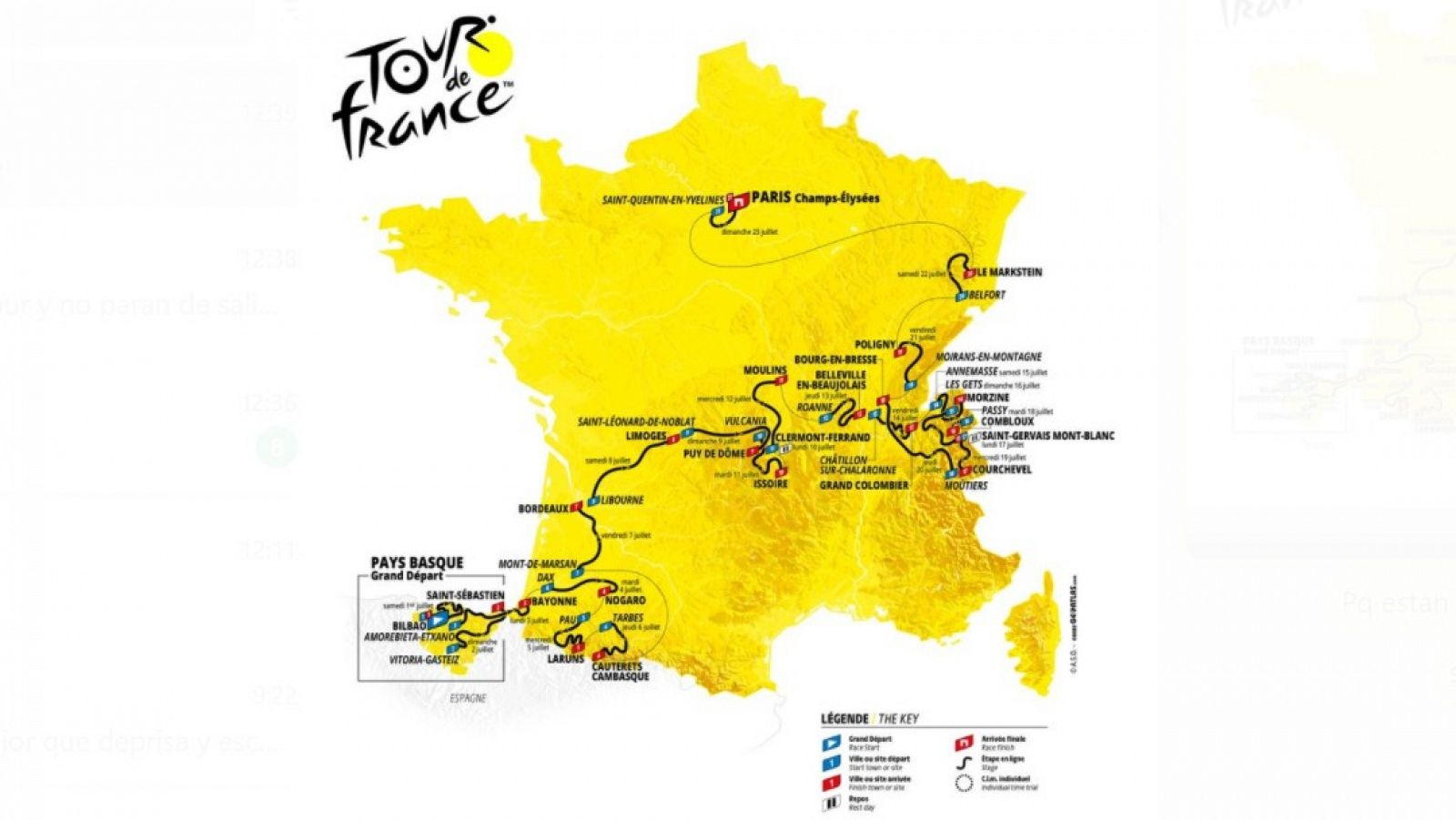 Este es el recorrido del Tour de Francia 2023