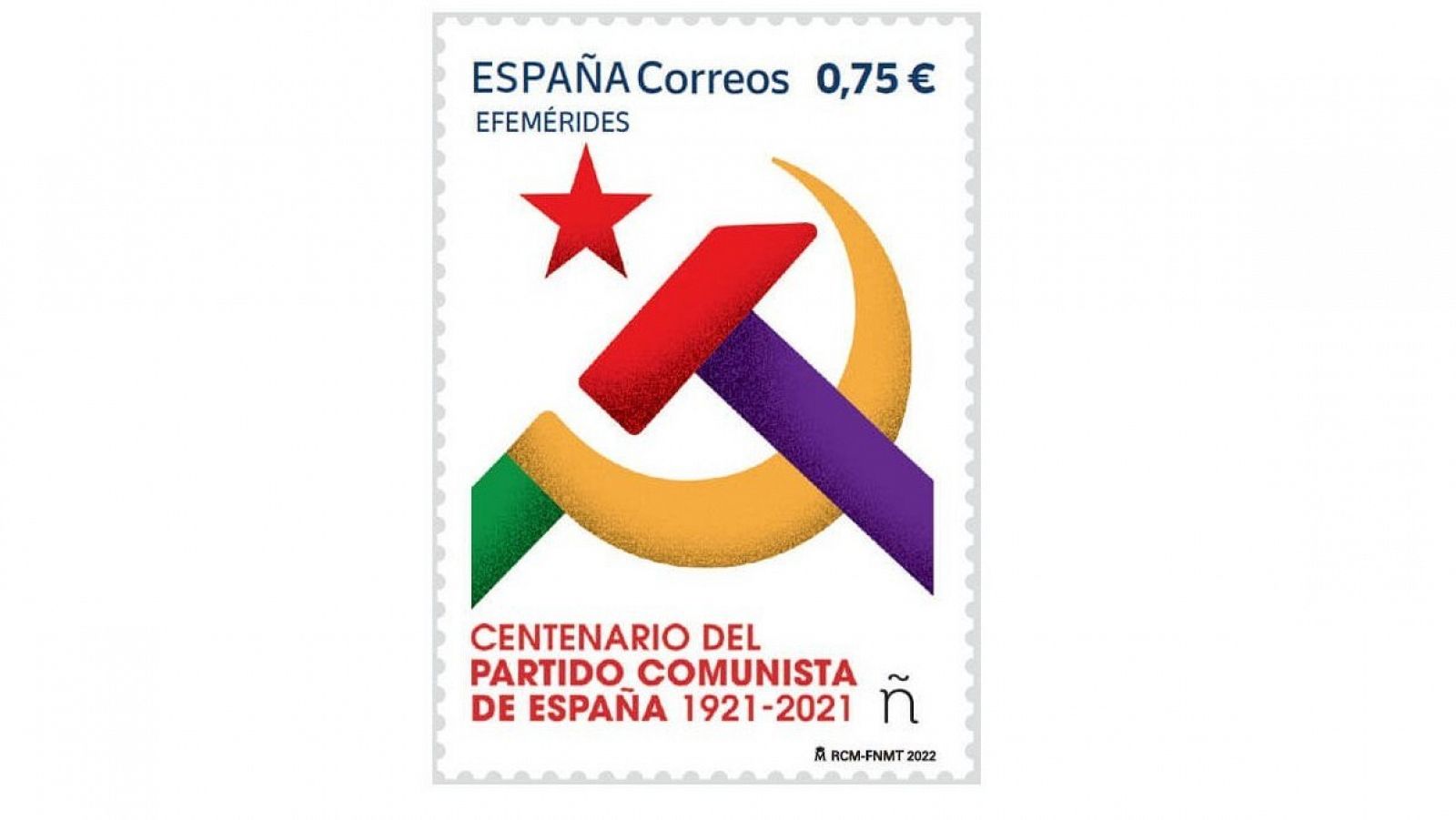 Un sello conmemora el centenario del PCE