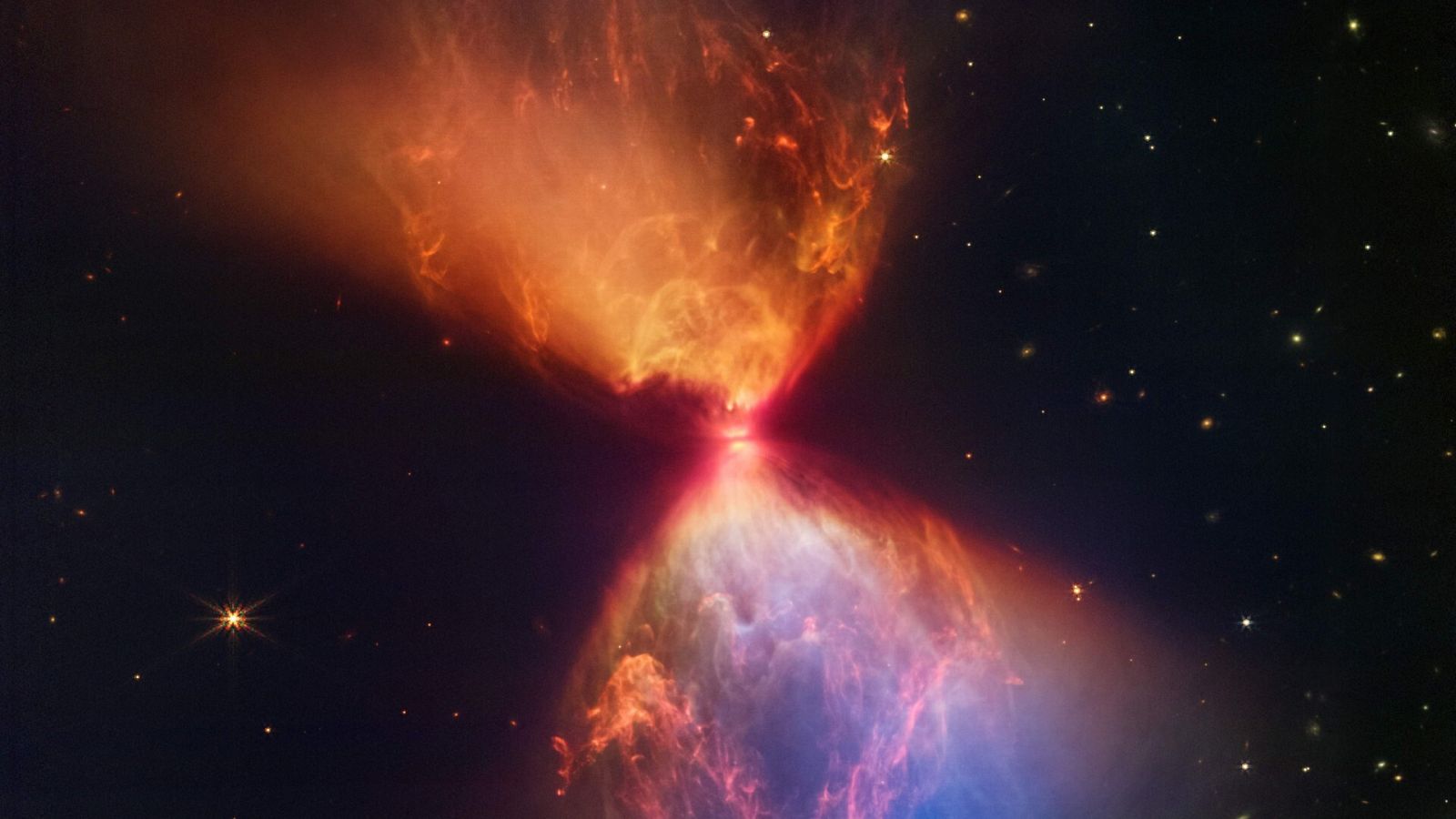 Imagen de la nueva estrella captada por el telescopio James Webb