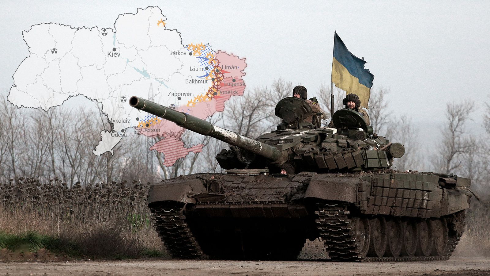 Guerra de Ucrania, el mapa del conflicto en la semana 40 de invasión