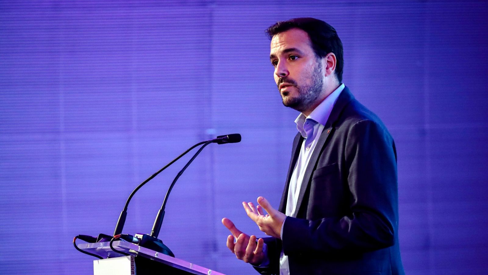 El coordinador federal de IU, Alberto Garzón