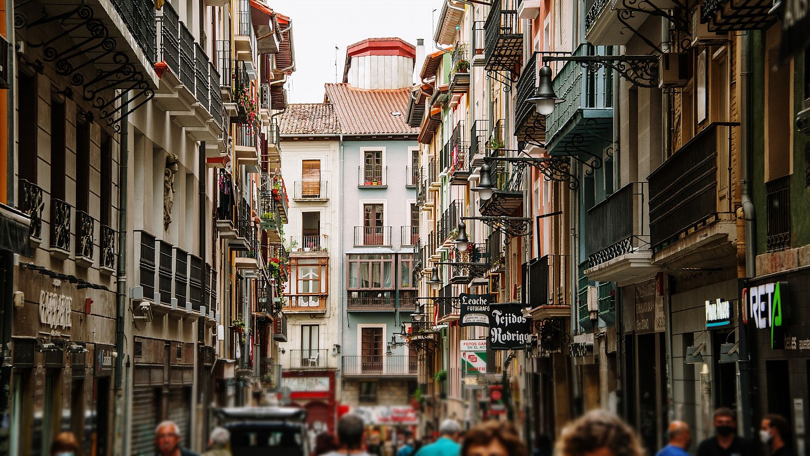 Imagen de la calle Estafeta, en Pamplona.