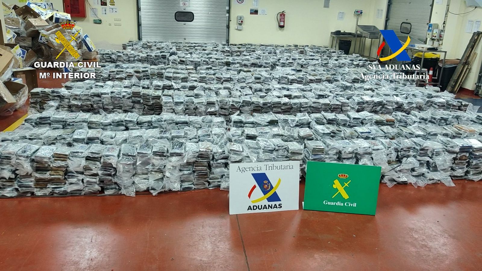 Operación en la que han sido intervenidos 5,5 toneladas de cocaína en el Puerto de Valencia