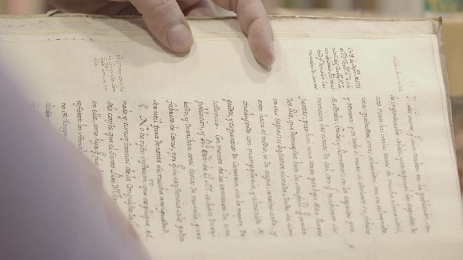 Página del manuscrito 'Noticias históricas de Cáceres'