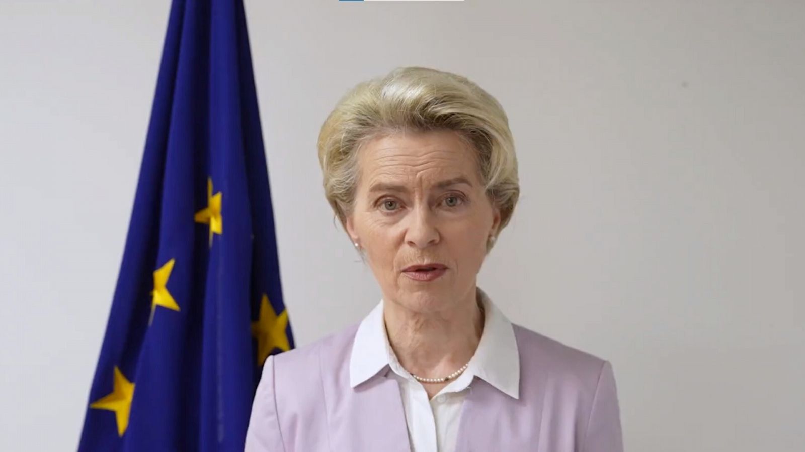 La presidenta de Comisión Europea, Ursula von der Leyen, presenta el noveno paquete de sanciones