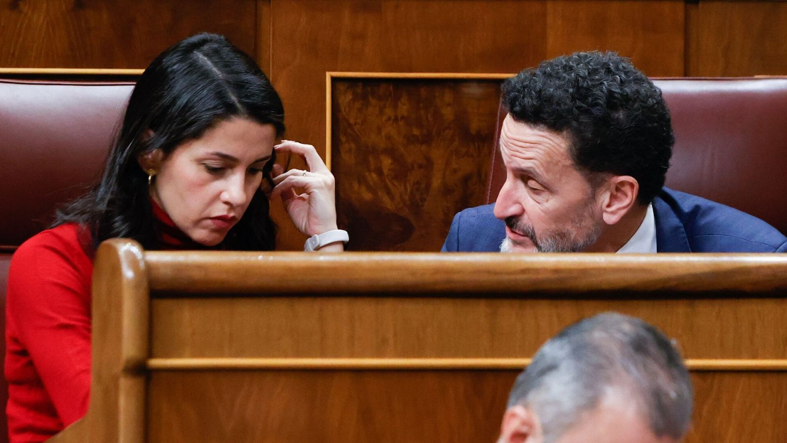 Inés Arrimadas y Edmundo Bal en una imagen en el Congreso