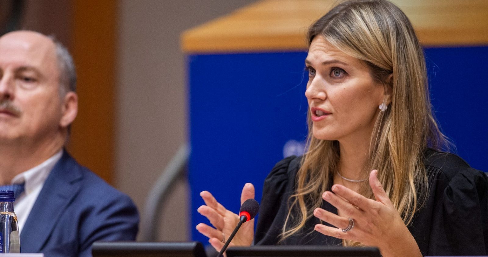 La eurodiputada griega y destituida vicepresidenta de la Eurocámara, Eva Kaili