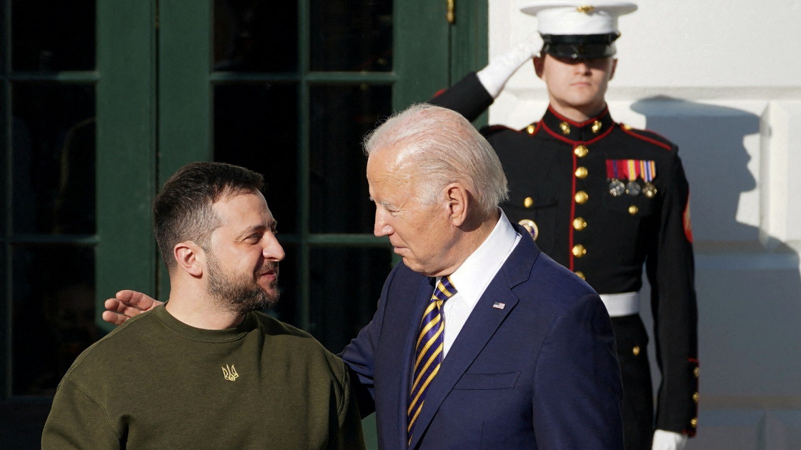 El presidente estadounidense, Joe Biden, recibe a su homólogo ucraniano, Volodímir Zelenski, en la Casa Blanca