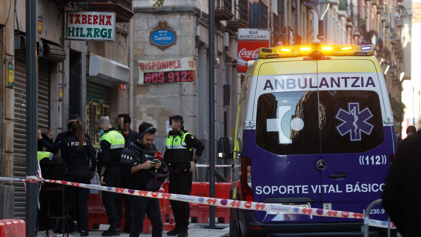 Asesinada una mujer en el bar que regentaba en Bilbao en un posible caso de violencia de género