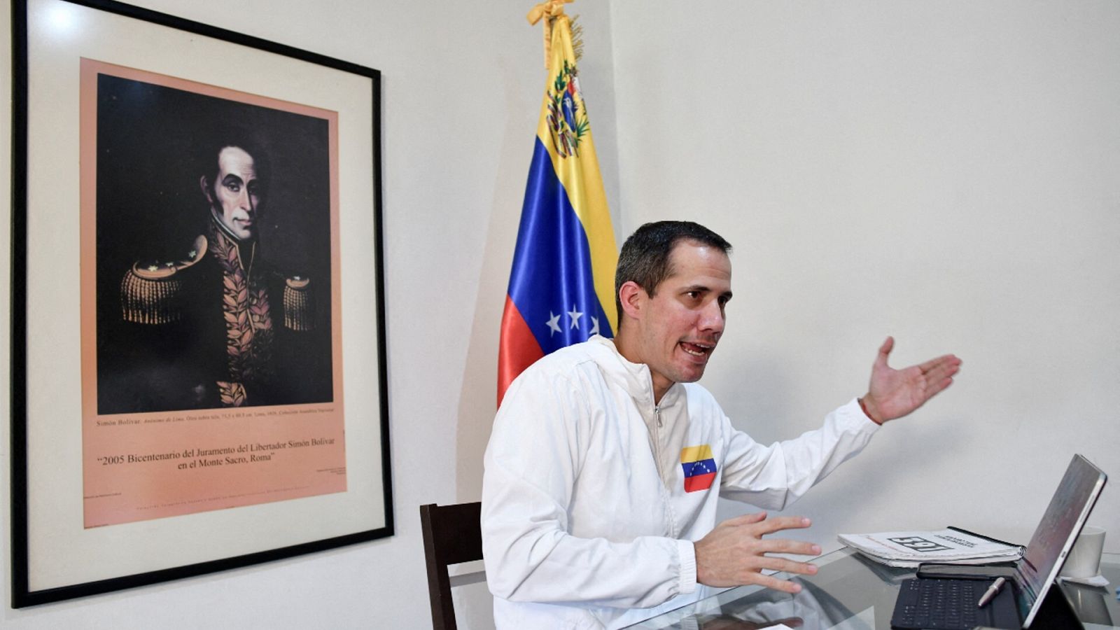 Una imagen del opositor venezolano Juan Guaidó.