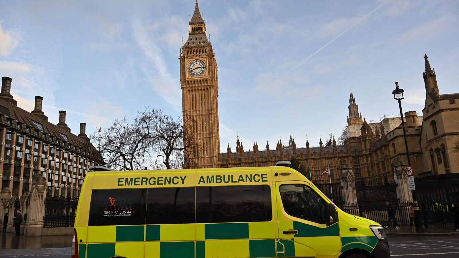 Una ambulancia en el centro de Londres