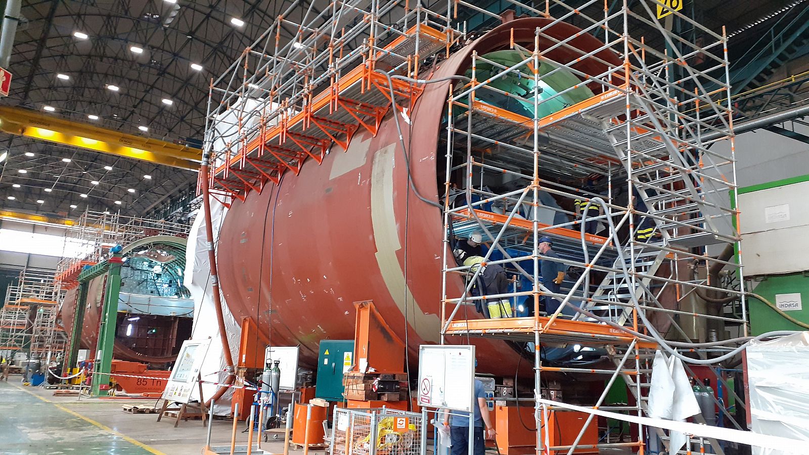 Nave de construcción de los submarinos S-80 en Cartagena (Murcia)