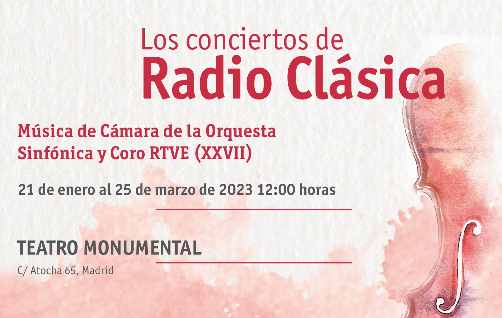 Los conciertos de radio clasica 2023