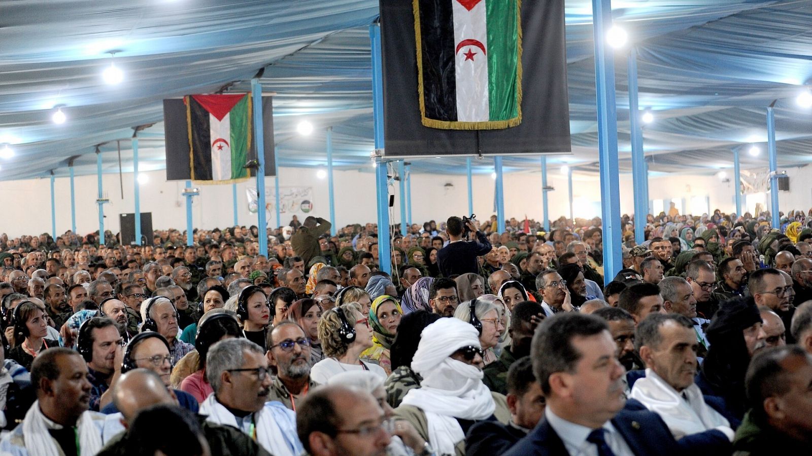 Congreso del Frente Polisario en el campamento de refugiados de Dajla