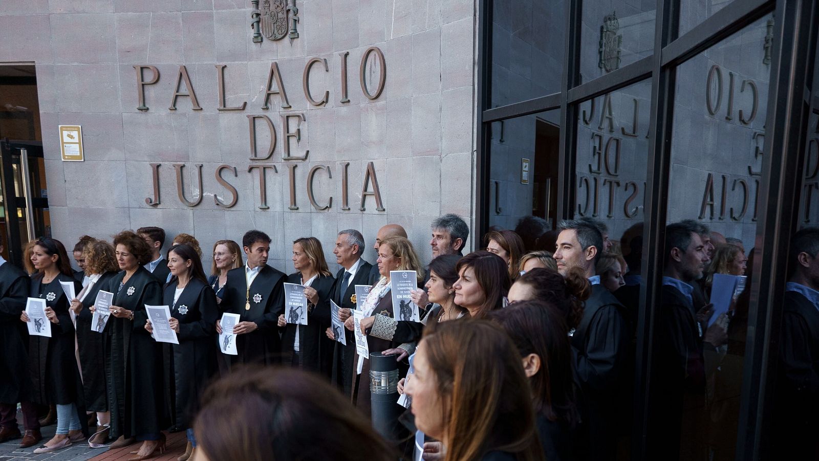 Imagen de una concentración de los letrados de la Administración de Justicia en noviembre