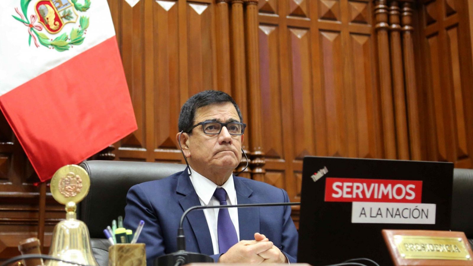 Una imagen del presidente del Congreso de Perú, José Williams.