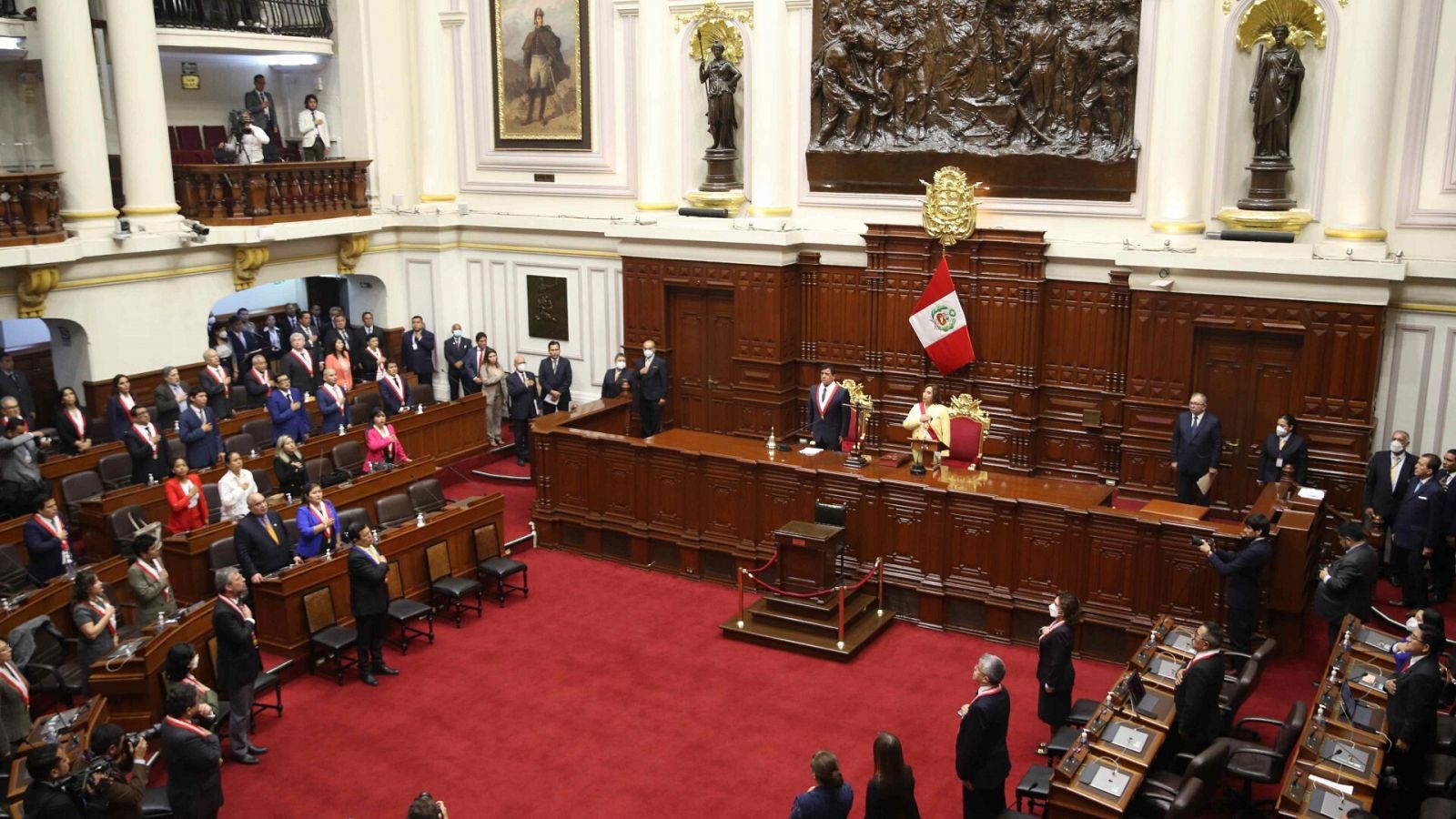 Imagen del interior del Congreso de Perú