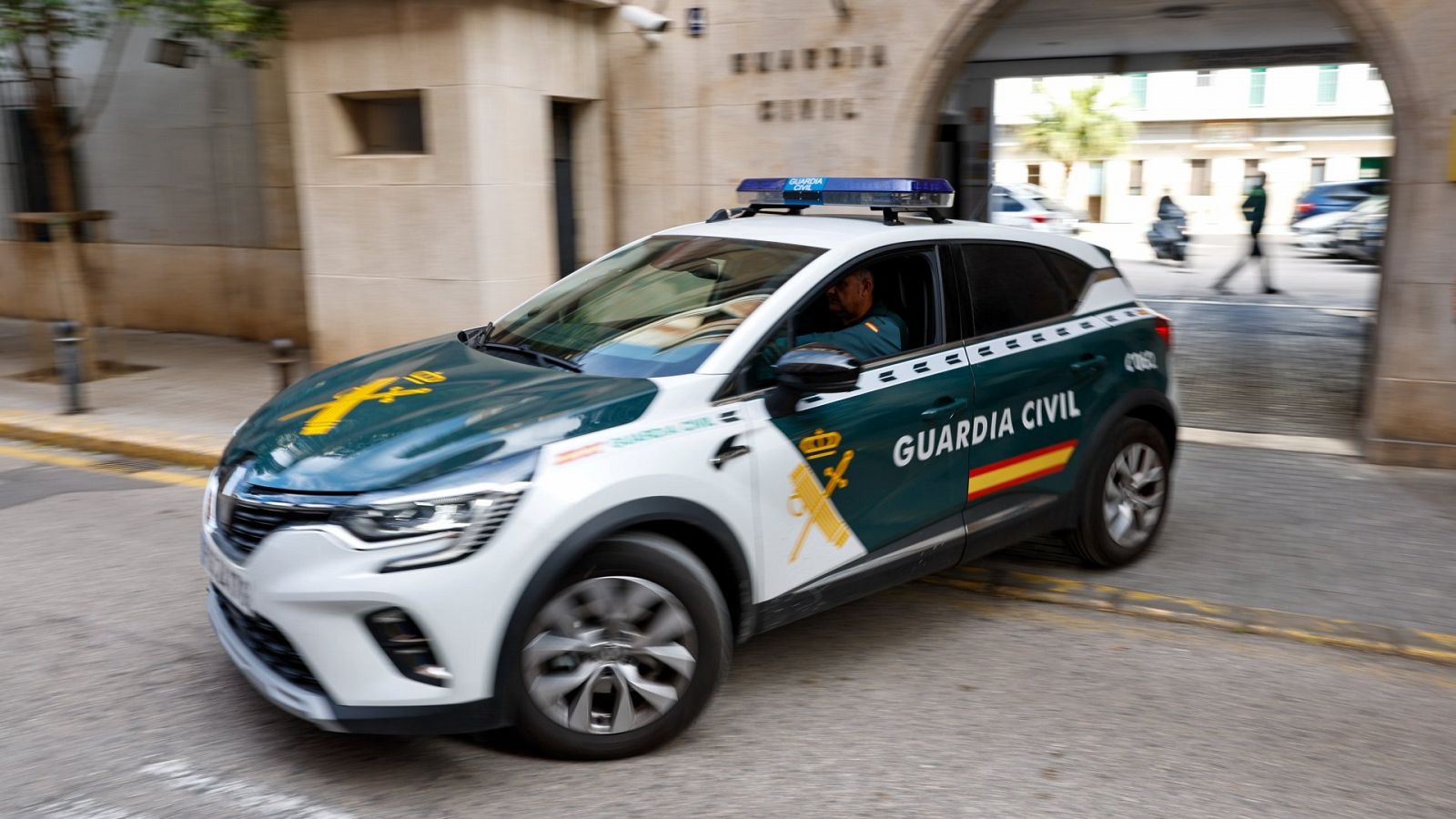 Un coche de la Guardia Civil