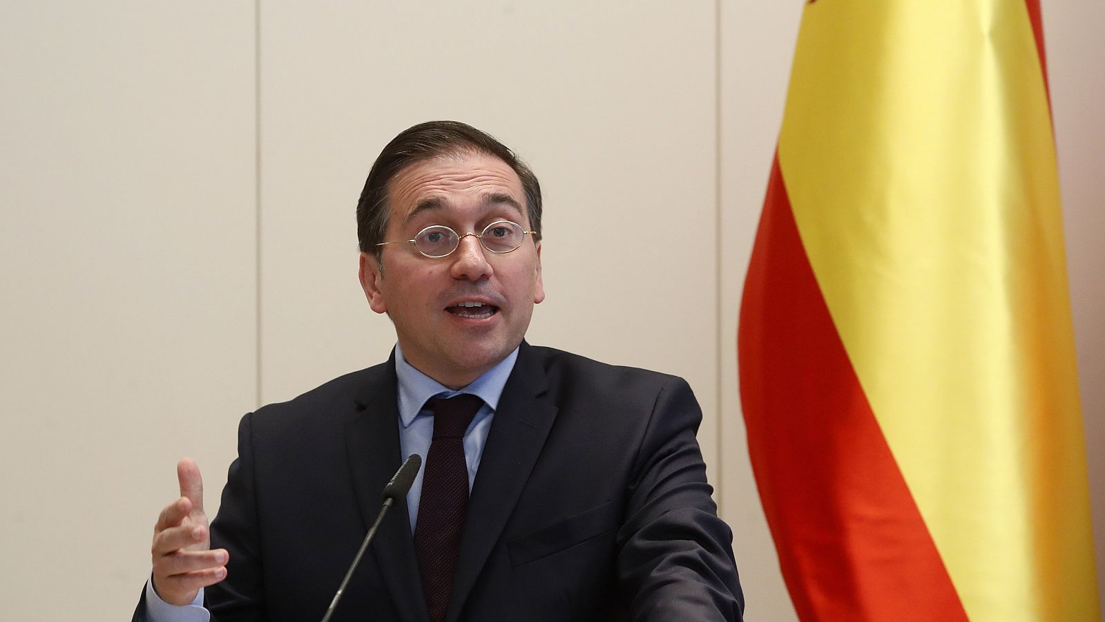 Imagen del ministro de Exteriores de España, José Manuel Albares