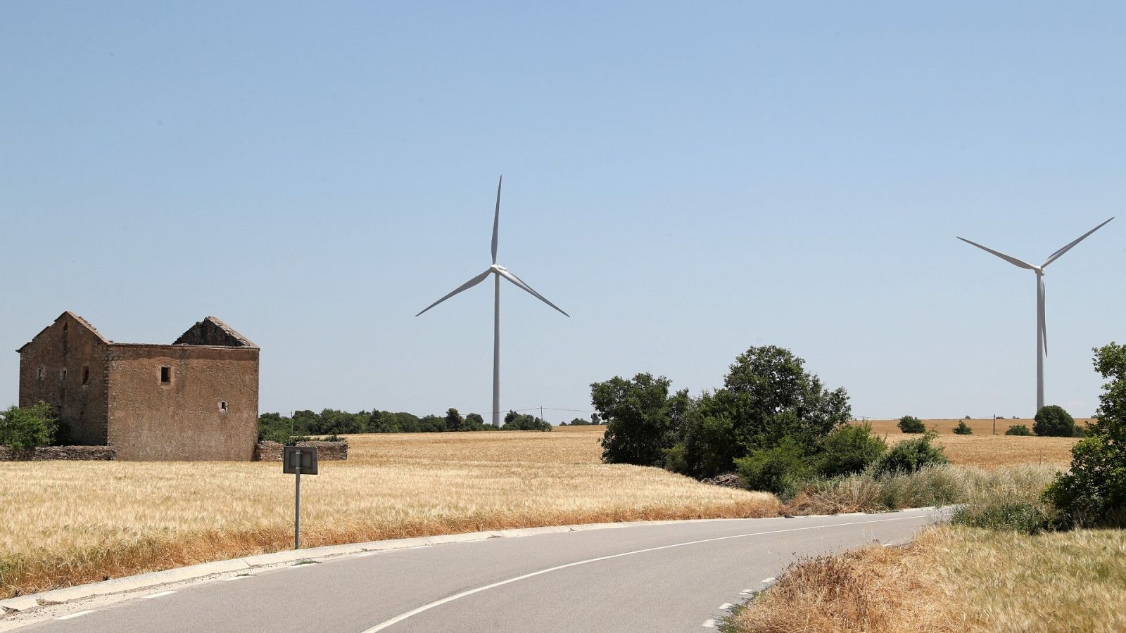 Parque eólico en Cataluña