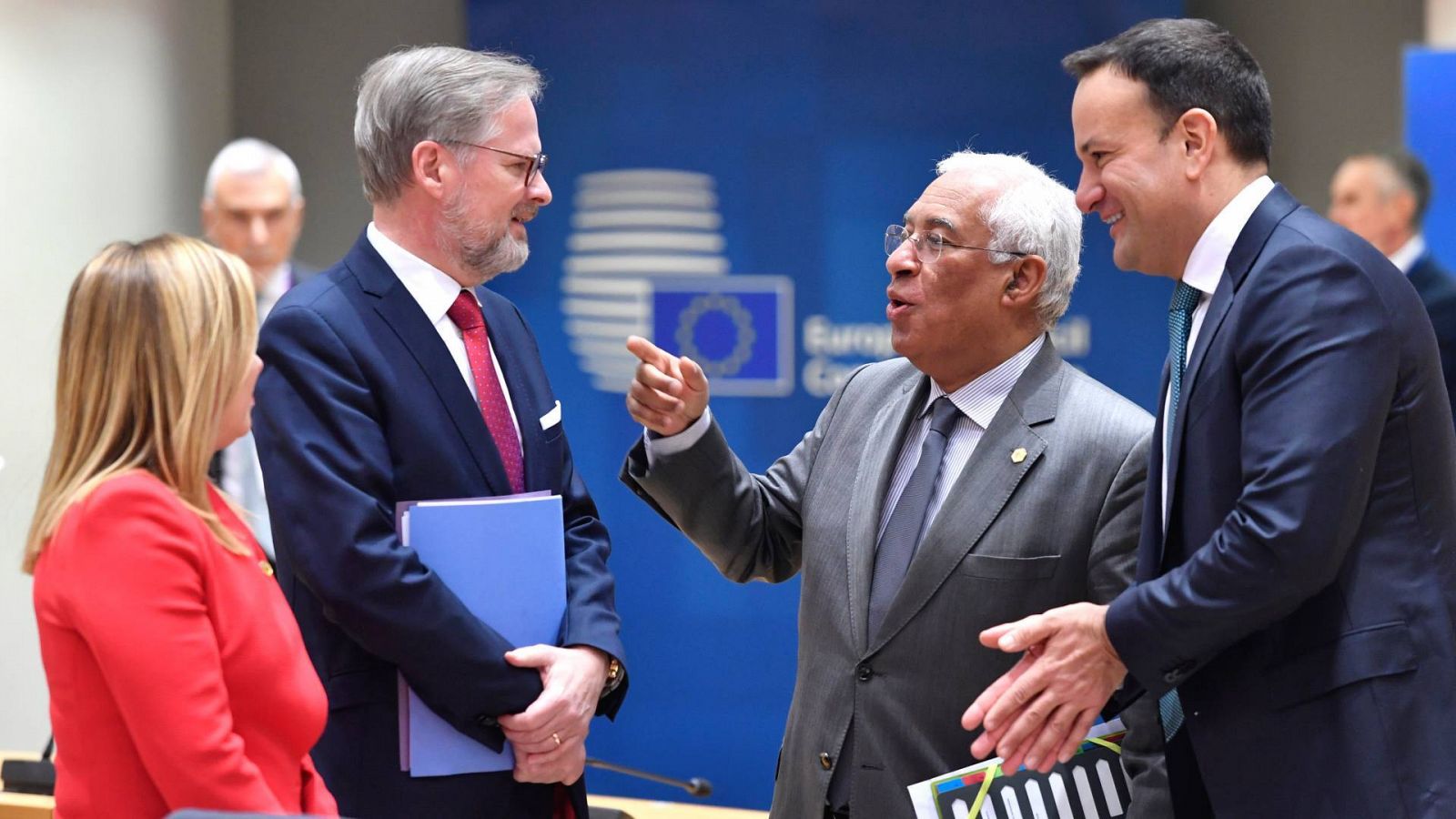 Imagen de un momento de la cumbre de jefes de Estado y de Gobierno de la Unión Europea del jueves 9 de febrero en Bruselas.