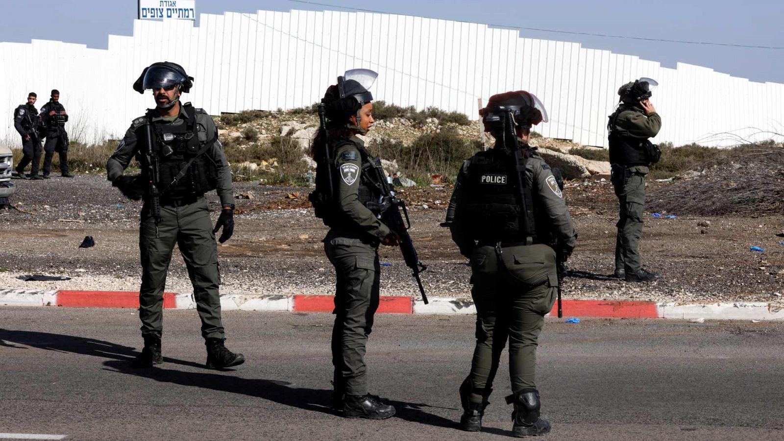 Imagen de archivo de agentes de la policía fronteriza israelí en Jerusalén.