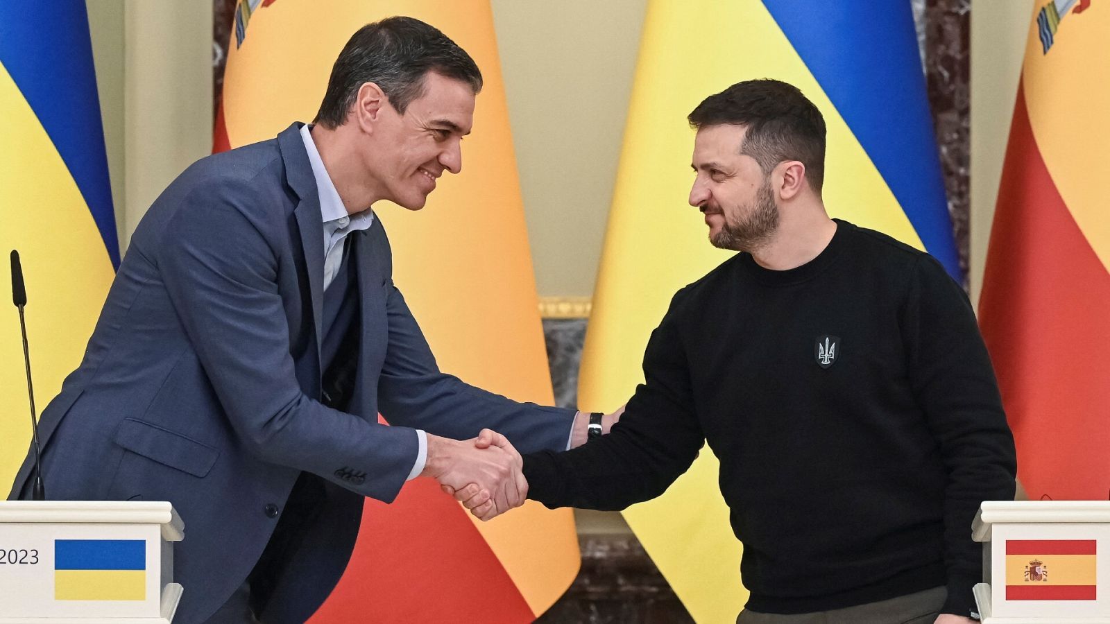 Pedro Sánchez y Volodímir Zelenski, reunidos este jueves en Kiev Guerra Ucrania - Rusia, en directo