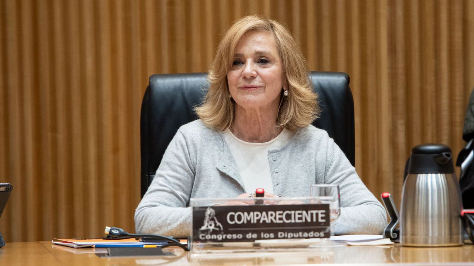Elena Sánchez Caballero en la comisión mixta de control parlamentario de RTVE en el Congreso
