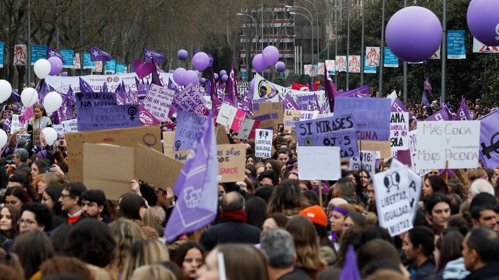 Día de la Mujer 2023, en directo: La marcha feminista del 8M de 2022 en Madrid congregó a 50.000 personas