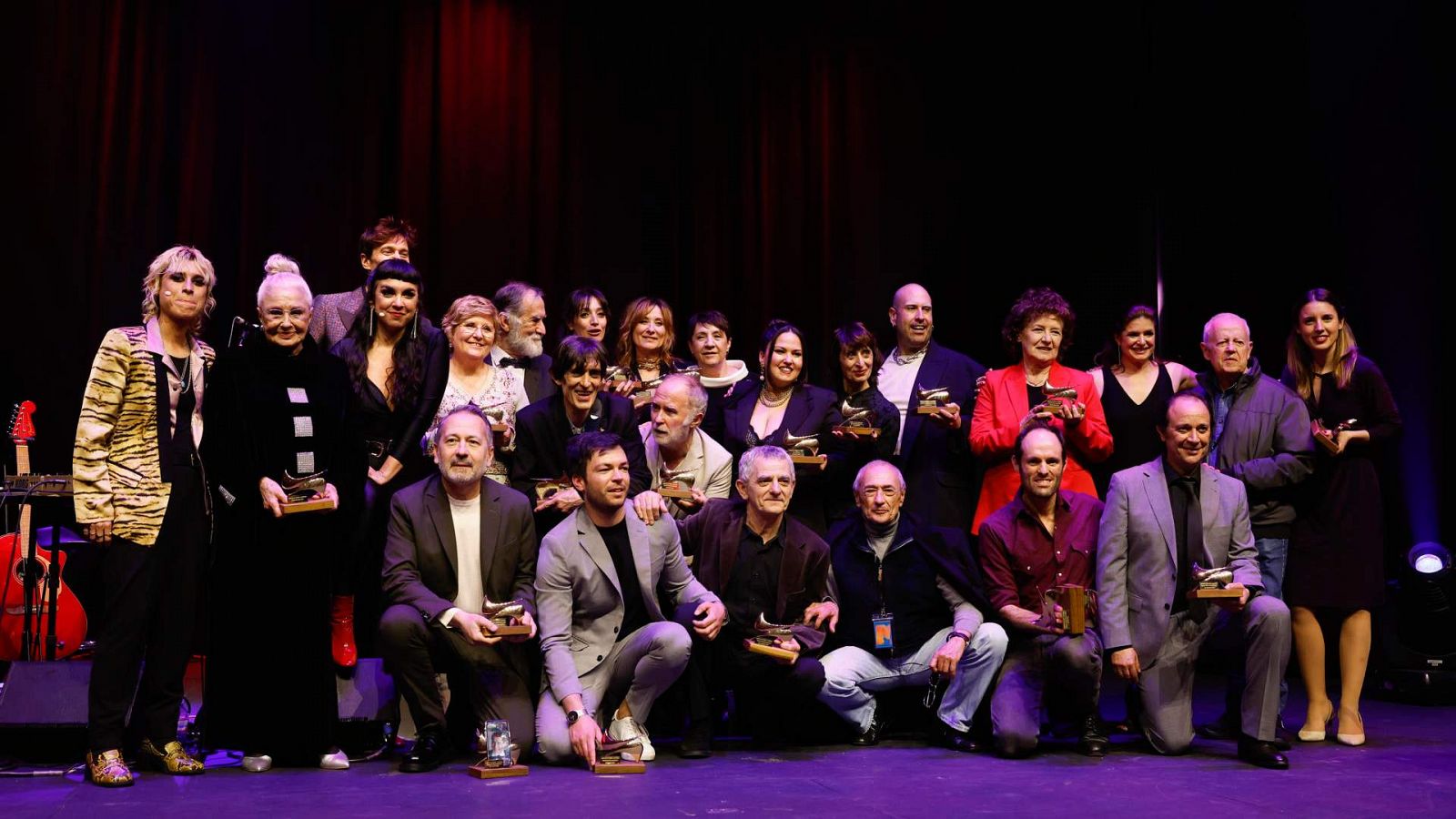 Los y las galardonadas en la gala de los Premios de la Unión de Actores y Actrices 2023, en el Teatro Circo Price de Madrid.