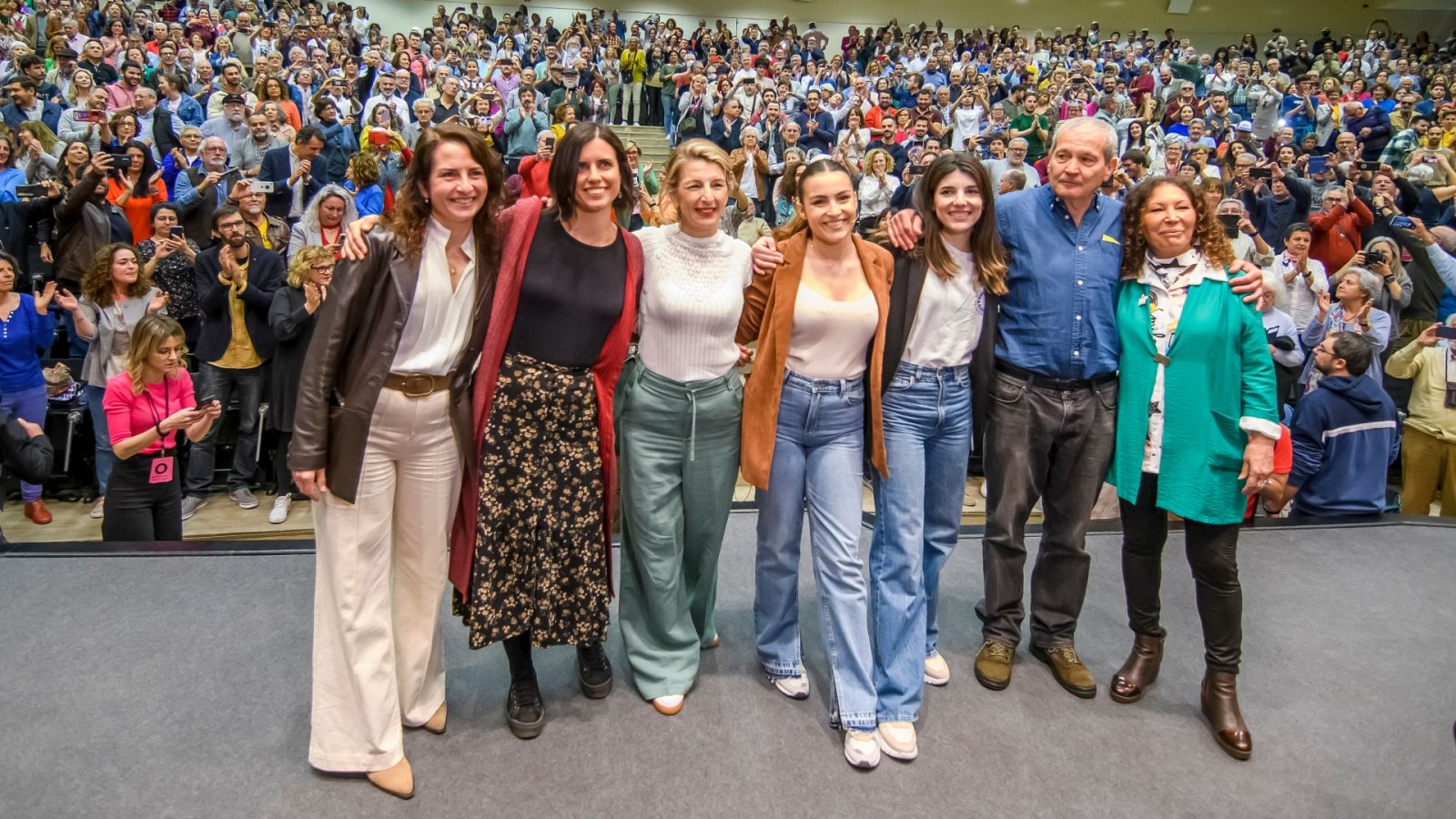 Yolanda Díaz participa en un acto de Sumar en Sevilla